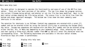 Help within nano